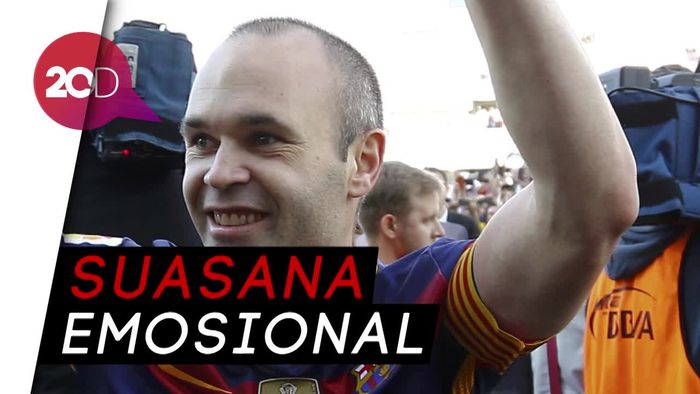Iniesta Ucap Salam Perpisahan ke Barcelona