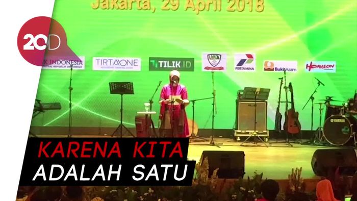Mufidah Jusuf Kalla Bacakan Puisi Ibu Pertiwi