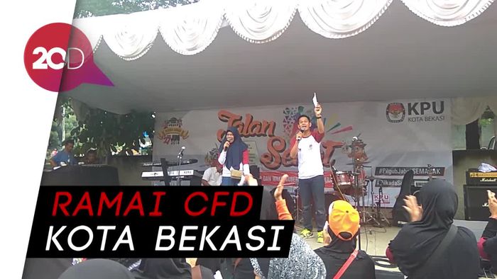 KPU Manfaatkan Car Free Day di Bekasi
