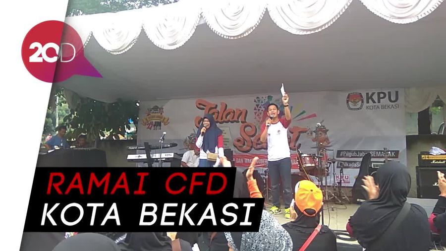 KPU Manfaatkan Car Free Day di Bekasi