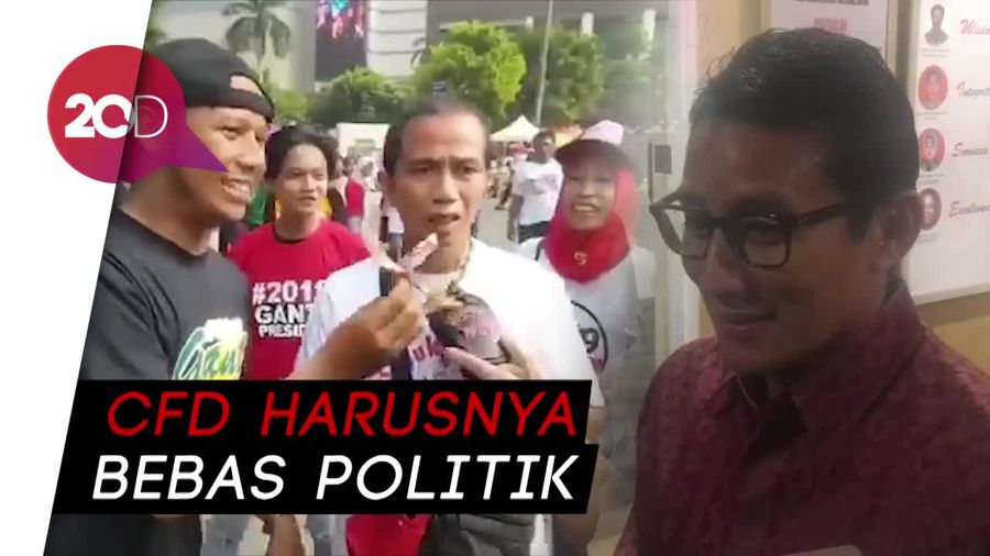 Ada Intimidasi di Car Free Day, Sandi: Saya Lihat Dulu Deh