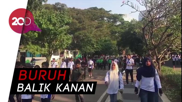 Massa KSPI Bubar Usai Lakukan Kontrak Politik dengan Prabowo