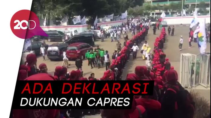 Prabowo dan Fadli Zon Hadiri May Day di Istora Senayan