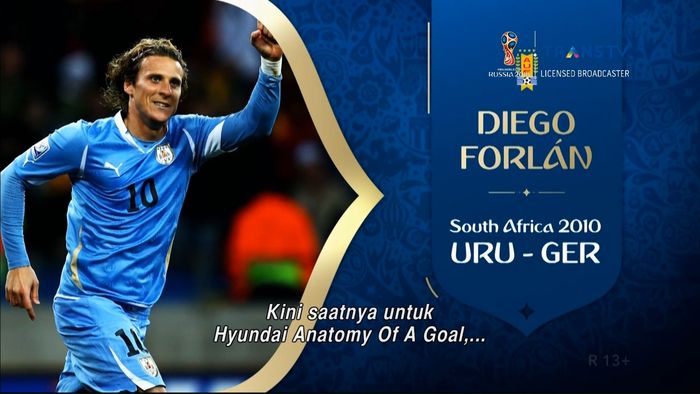 Gol Spektakuler Diego Forlan di Piala Dunia 2010