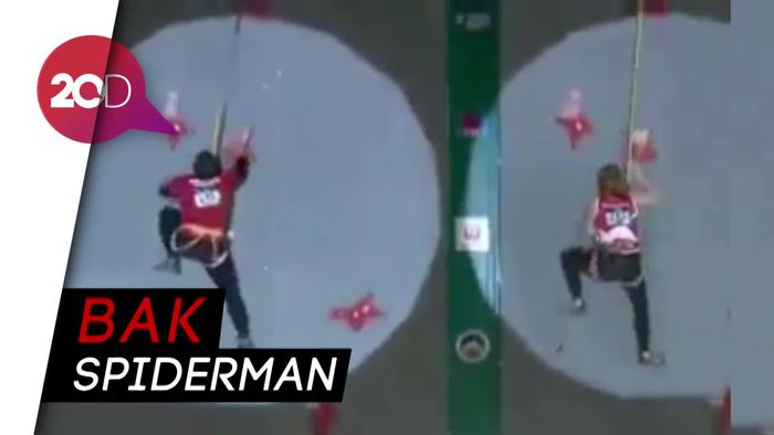 Bak Spiderman Pemanjat Indonesia Raih Emas di Kejuaraan Dunia