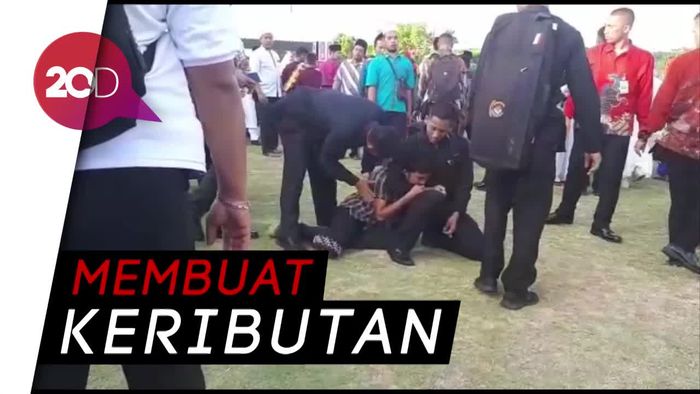 Seorang Pria Dipiting di Harlah NU yang Dihadiri Jokowi