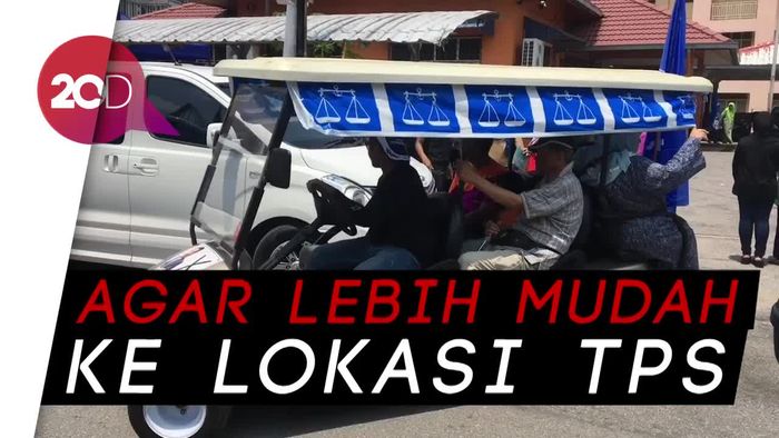 Mobil Golf  Gratis Siap Antar Jemput Pemilih di Malaysia 