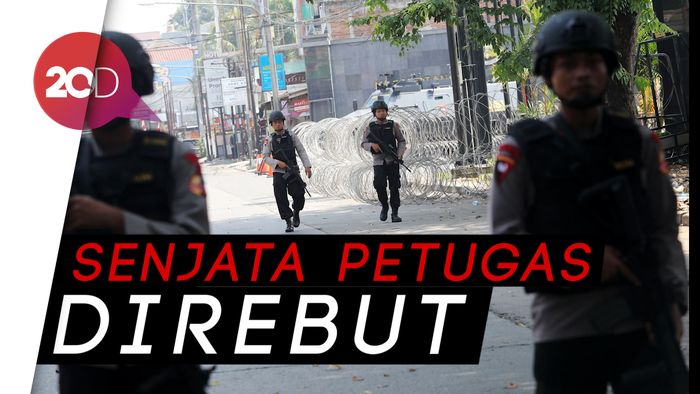 5 Polisi Gugur, 1 Napi Teroris Tewas