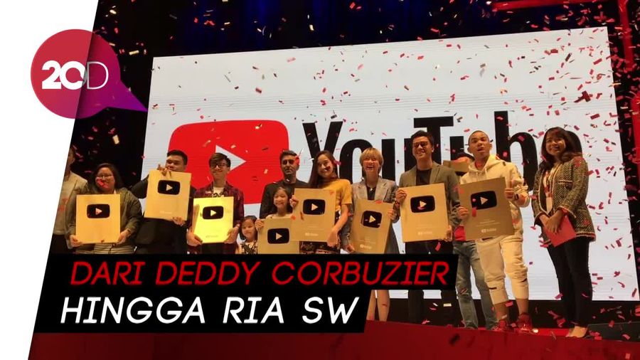 12 YouTuber Terima Penghargaan Gold Button