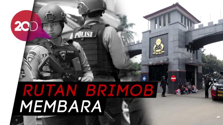 Detik-detik Penanganan Kericuhan di Rutan Mako Brimob