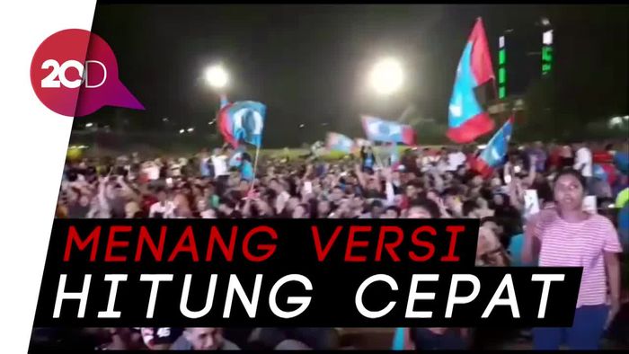  Koalisi Mahathir Klaim Menang Pemilu, Pendukung Luapkan Kebahagiaan