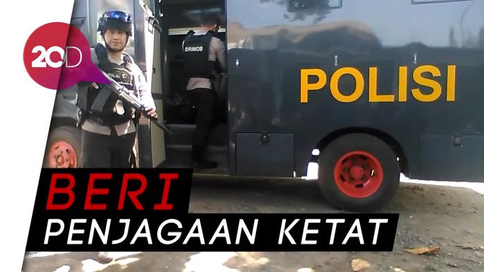 600 Polisi Siaga di Cilacap Sambut Napi Terorisme