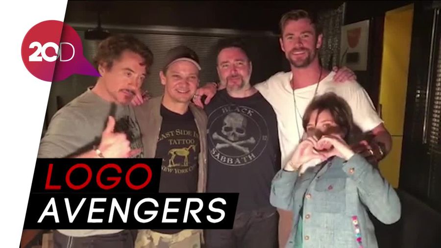 Para Pemain Avengers Kompak Bikin Tato Bareng