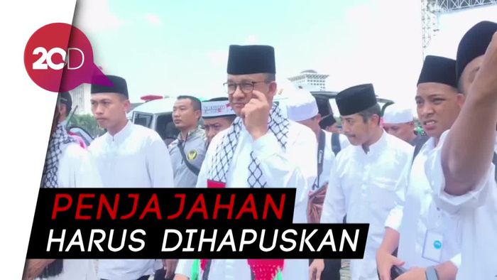 Anies di Aksi Bela Palestina: Kemerdekaan Hak Segala Bangsa