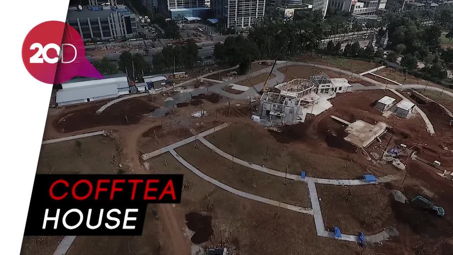 Melihat Perkembangan Hutan Kota Senayan dari Udara