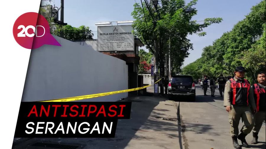 GKI Diponegoro Dijaga Ketat Sehari Pasca Ledakan