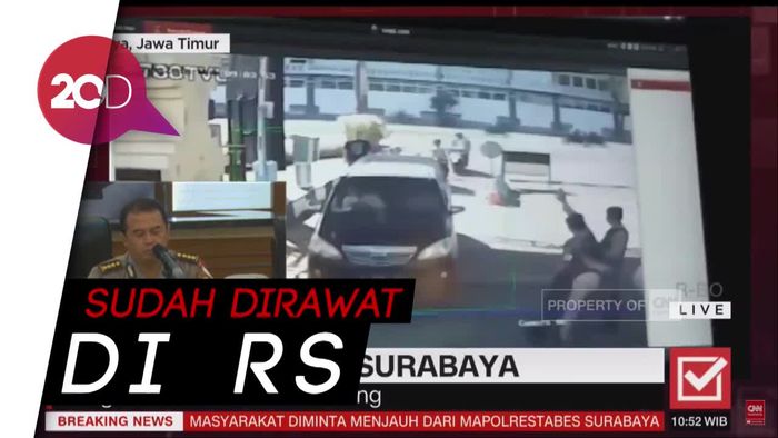 4 Polisi dan 6 Warga Terluka karena Bom Mapolrestabes Surabaya