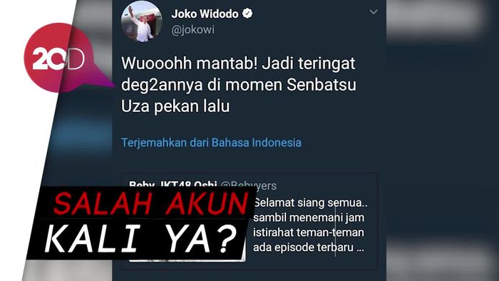 Admin Jokowi Dipecat Gara-gara Ngetwit soal JKT48!
