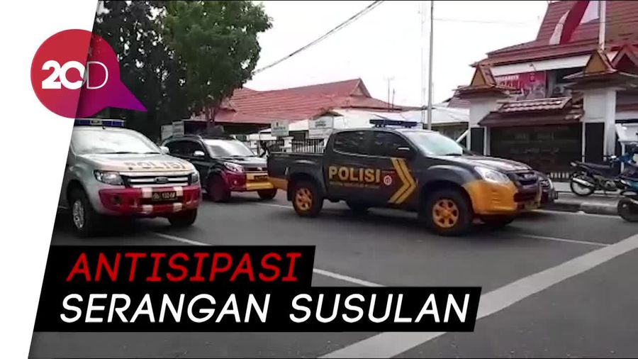 Pasca Penyerangan, Polda Riau Dijaga Ketat!