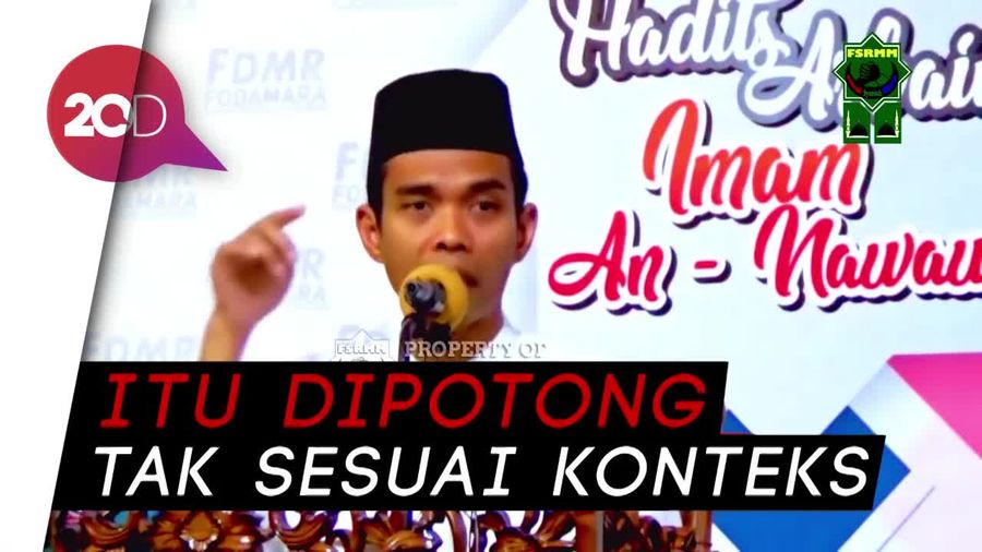 Abdul Somad Klarifikasi Video Ceramah tentang Bom Bunuh Diri