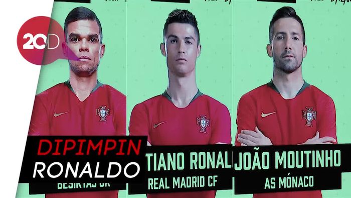 Ronaldo Pimpin Skuat Portugal di Piala Dunia 2018