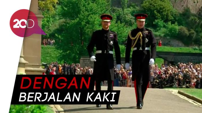Ditemani William, Pangeran Harry Tiba di Kastil Windsor 