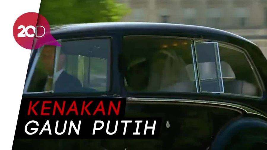 Cantiknya Meghan Markle Menuju Kastil Windsor   