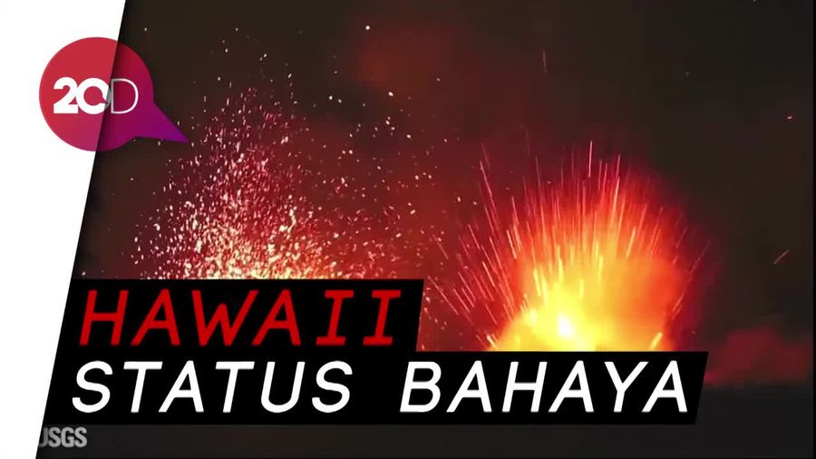 Ngeri! Saat Gunung Kilauea Hawaii Muntahkan Lava