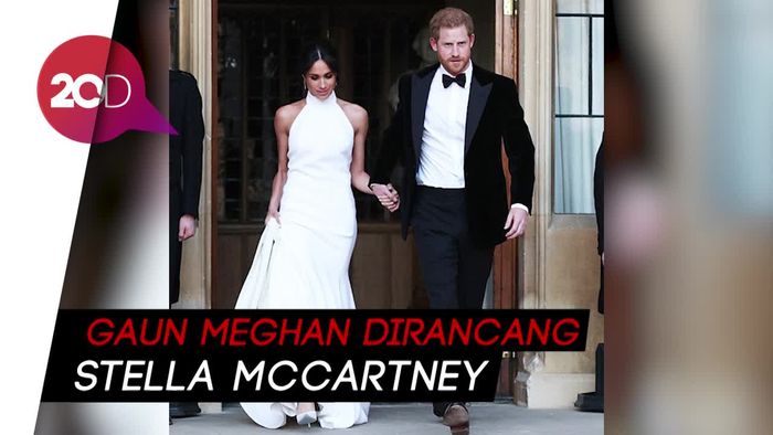 Meghan Markle Kenakan Gaun dari Stella McCartney di Resepsi