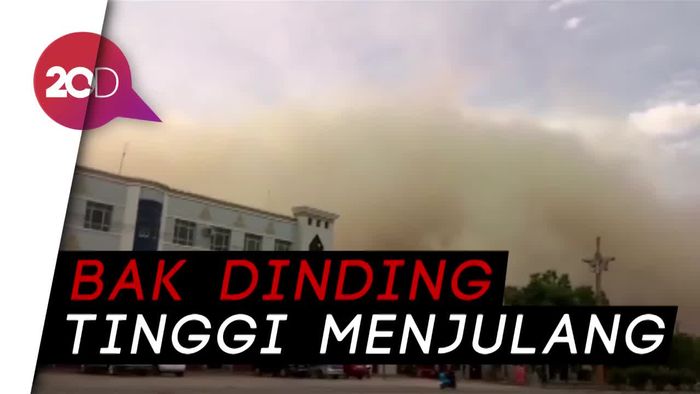 Dalam 10 Menit, Badai Pasir Menelan Wilayah Barat Laut Cina