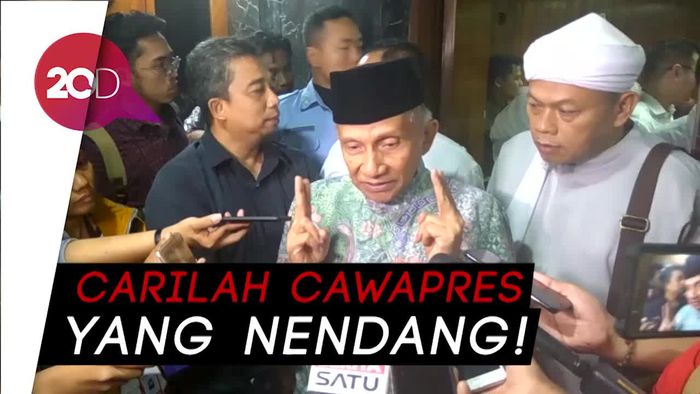 Amien: Poros Ketiga Mustahil, Biarkan Jokowi-Prabowo Duel Gentle