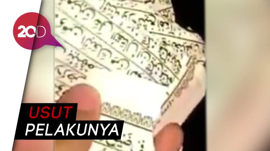 Viral! Sobekan Alquran Berceceran di Jalan Gunawarman Jakarta