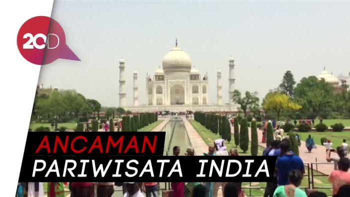 Waduh! Taj Mahal Dikepung Polusi dan Sampah