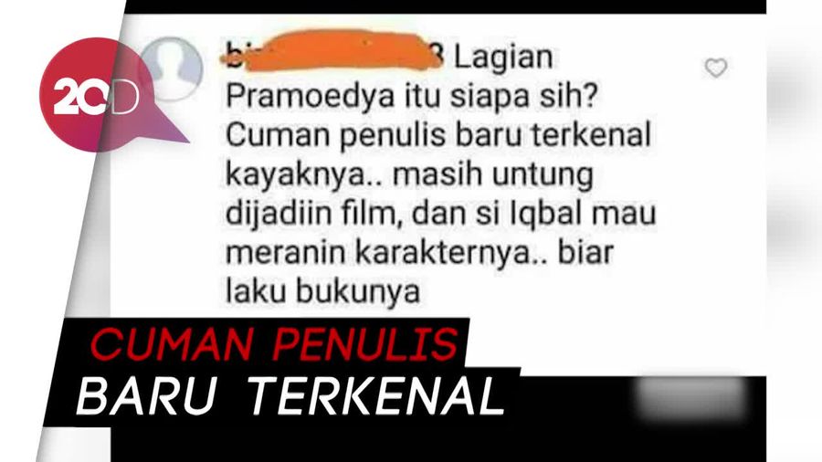 Netizen Marah Pramoedya Disebut Numpang Tenar dari Iqbaal
