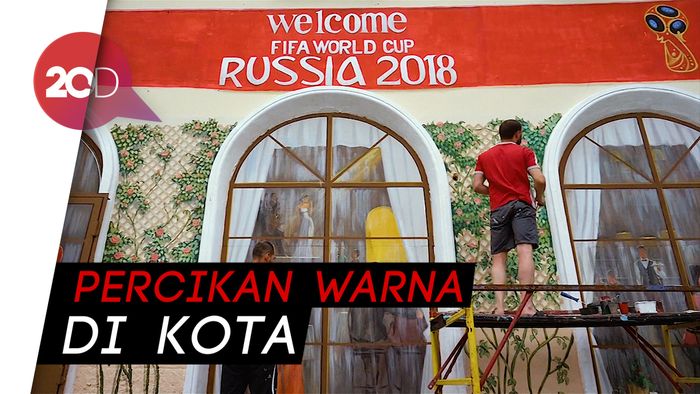 Sambut Piala Dunia, Rumah Kosong di Rusia Dihiasi Mural