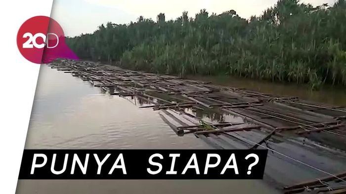 Ribuan Kayu Tak Bertuan Ditemukan di Sungai Musi