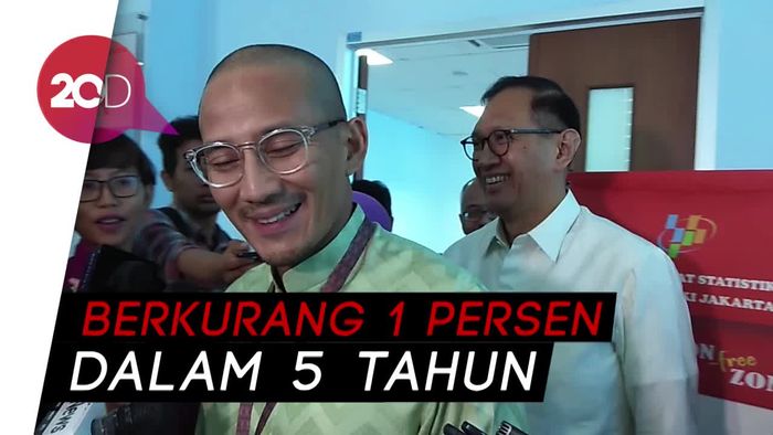 Lewat OK OCE, Sandi Targetkan Kemiskinan di DKI Turun 1%
