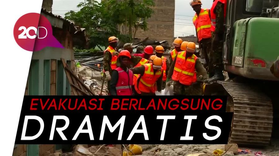 Bangunan Lima Lantai Roboh, 3 Orang Tewas