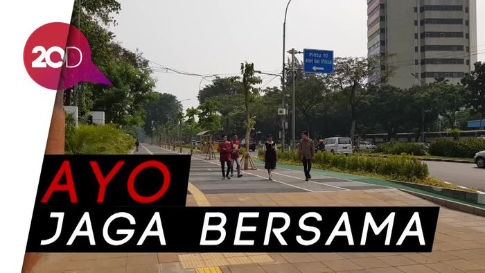 Keren! Trotoar Baru GBK yang Bikin Pangling 