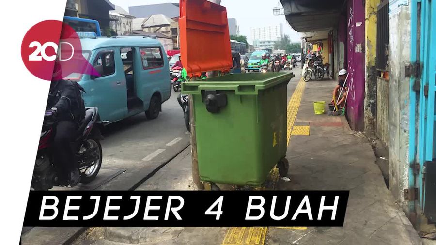 Penampakan Tong Sampah Made in Jerman di Jatinegara 