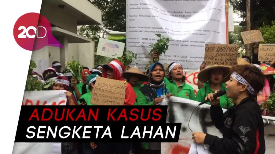 Mau Digusur, Warga Kebun Sayur Ngadu ke Komnas HAM
