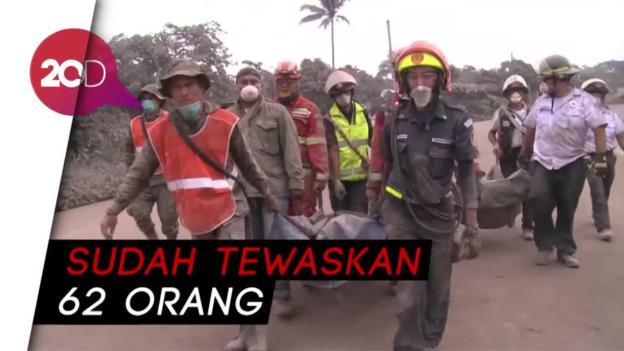 Potret Semburan Lava dari Gunung Fuego Guatemala
