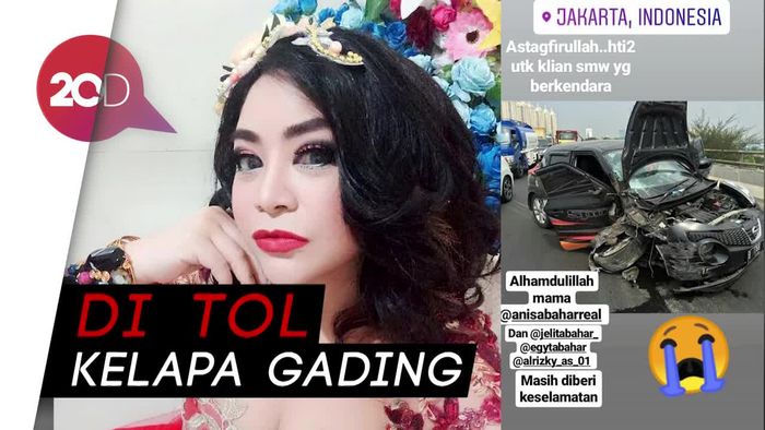 Annisa Bahar Kecelakaan, Mobilnya Rusak Parah
