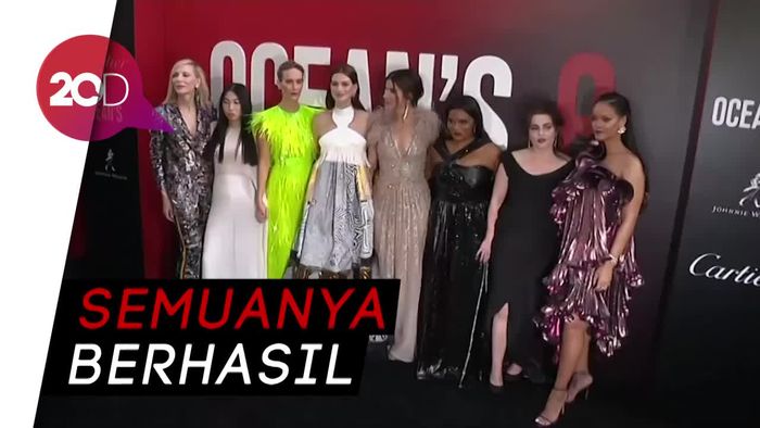 Keseruan Para Bintang Wanita di Gala Premiere Oceans 8