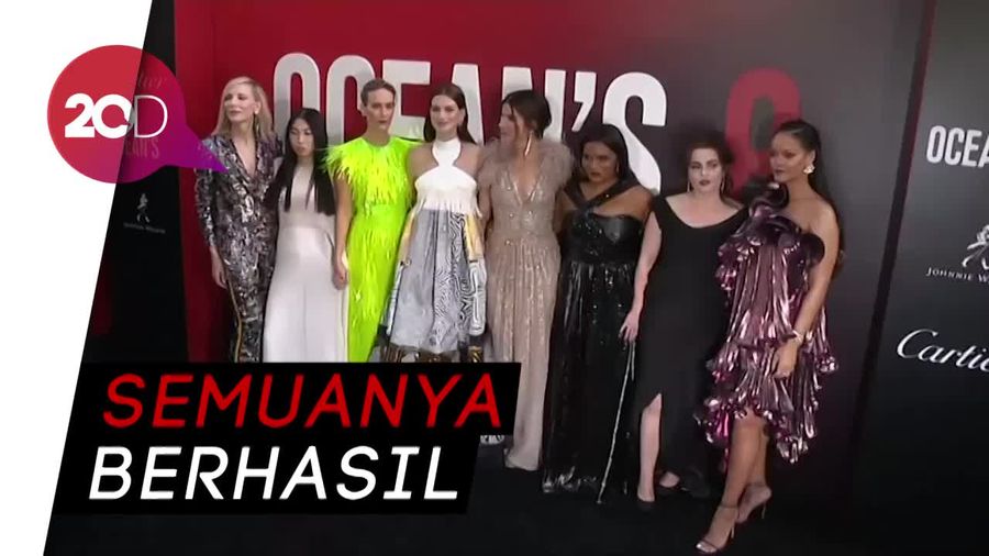 Keseruan Para Bintang Wanita di Gala Premiere Oceans 8