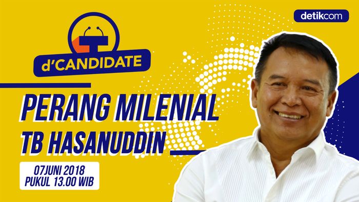 Saksikan dCandidate: Perang Milenial Tb Hasanuddin