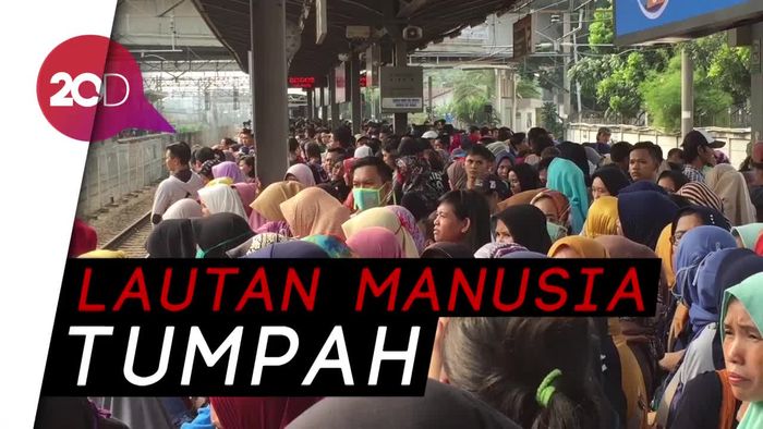 Horor di Stasiun Tanah Abang Sore Ini