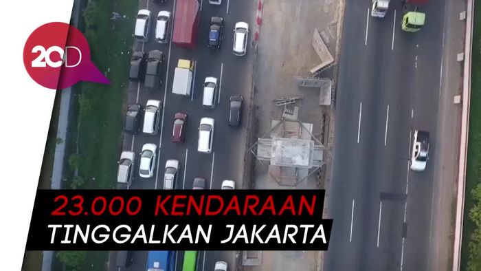 Gerbang Tol Cikarang Ramai Lancar, Bus Mulai Mendominasi