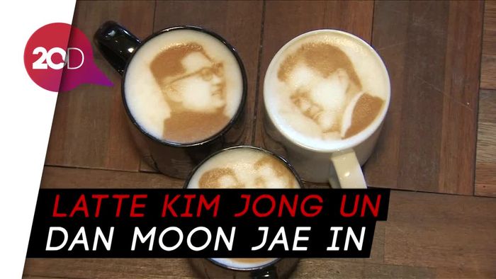 Keren! Ada Latte Bergambar Kim Jong Un di Korea Selatan