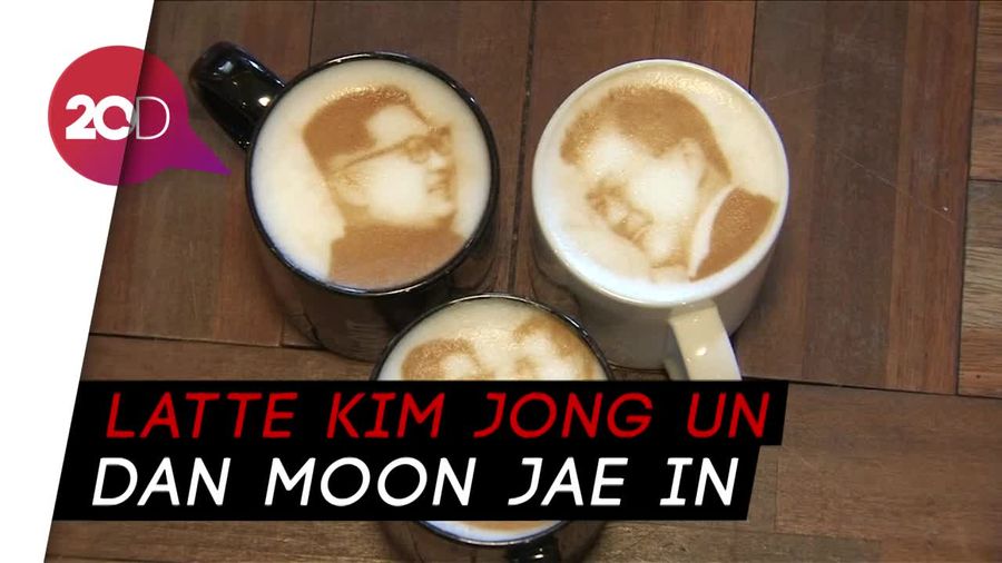 Keren! Ada Latte Bergambar Kim Jong Un di Korea Selatan